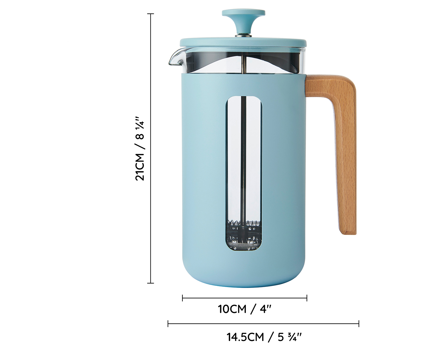 French Press La Cafetiere PISA na 8 šálků, sky blue